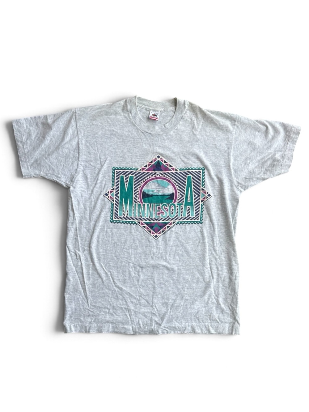 Vintage 1990 Minnesota Graphic T Shirt Fruit of the Loom USA XL 90s